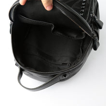 korean women pu leather backpack rivet preppy school bags for teenage girls vintage rugzak ladies bag mochila feminina J4U66