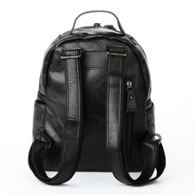 korean women pu leather backpack rivet preppy school bags for teenage girls vintage rugzak ladies bag mochila feminina J4U66