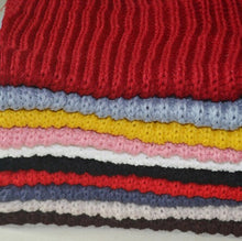 Korean scarf women Warm Knit Neck Circle Wool Blend Cowl Snood Ring Scarves Long Scarf Shawl Wrap J4U66