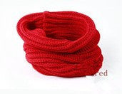 Korean scarf women Warm Knit Neck Circle Wool Blend Cowl Snood Ring Scarves Long Scarf Shawl Wrap J4U66