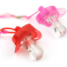 LED Flashing Baby Chupeta Pacifier Whistle Party Supplies Funny Toy Survival Tool Flash Glow Sticks Bar J4U66