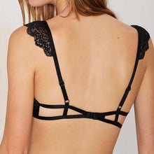 Lace Bralette Sexy Triangle Bra Cage Bralet Unlined Brassiere See through Crop Top Sexy Intimates Underwear Women J4U66