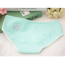 Ladies Cute Heart Shaped Panties Lovely Sexy Hollow Out Pink Underwear Women Low Waist Panties Cotton Briefs PY3 J4U66
