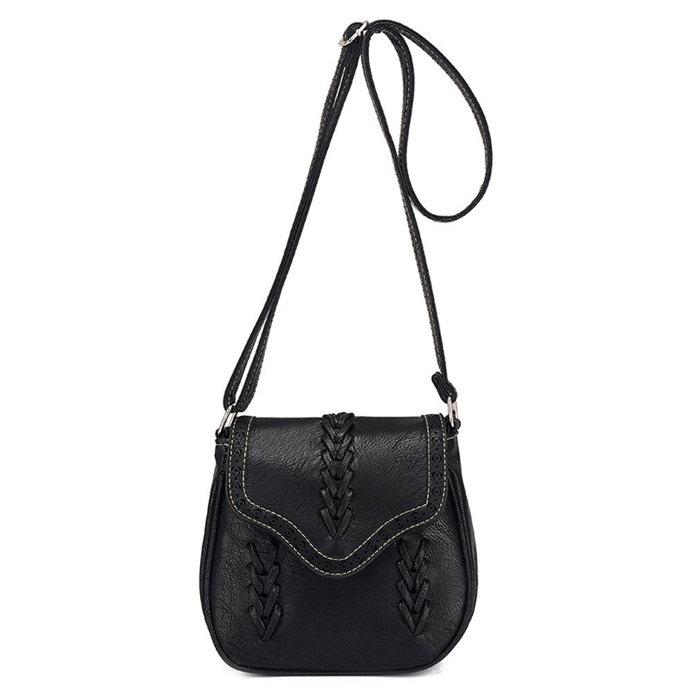 ladies handbags women messenger bags hollow out woven pu leathercrossbody shoulder small bags clutch bag J4U66