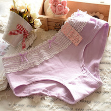 Ladies Women's Multi-color Bowknot Briefs Lace Panties Knickers Soft Underpants LY5 J4U66