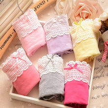 Ladies Women's Multi-color Bowknot Briefs Lace Panties Knickers Soft Underpants LY5 J4U66