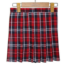 Lady Girls Plaid Pleated Mini Skirt Uniform Cosplay Japanese School Skirts S-XL J4U66