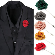 Lapel Women Flower Brooch Daisy Handmade Boutonniere Stick Brooch Pin Men's Accessories J4U66