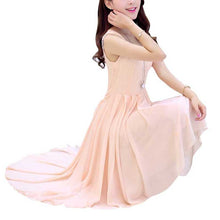 Large Size Women Clothing Casual Beach Dress Irregular Solid Long Party Maxi Dresses J4U66