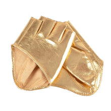 latest womens pu leather soft gloves half finger short gloves dancing gloves J4U66