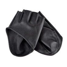latest womens pu leather soft gloves half finger short gloves dancing gloves J4U66