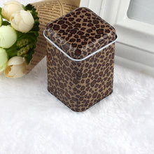 Leapard Telephone Style Kitchen Tea Candy Coin Storage Tin Box Metal Storage Box Organizer Jewelry Case  J4U66