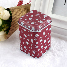Leapard Telephone Style Kitchen Tea Candy Coin Storage Tin Box Metal Storage Box Organizer Jewelry Case  J4U66