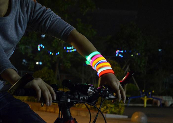 Led Running Cycling Jogging Bangles/Bracelet Wrist Belt Wear-resistant Elaborate Waterproof Safety Wrist Belt J4U66
