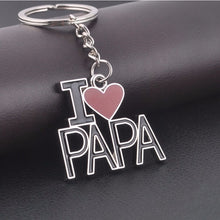 Letter I LOVE MOM keychains metal key rings lovely mother's day gift souvenir key chain personlized heart key holder J4U66