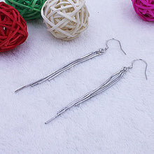 Long Dangle Earings For Women Lady Girl Jewelry Hotsale Chic Silver Three-Wire Tassel Hook Earring J4U66