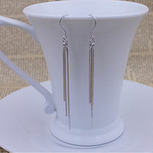 Long Dangle Earings For Women Lady Girl Jewelry Hotsale Chic Silver Three-Wire Tassel Hook Earring J4U66