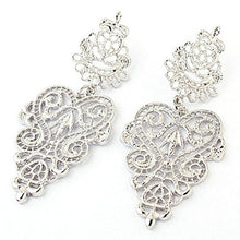 long ethnic bohemian hollow out earrings vintage jewelry for girls accessories J4U66