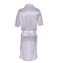 Long Red/White/Black Sexy SILK Kimono Dressing Gown Bath Robe Babydoll Lingerie Nightdress  J4U66