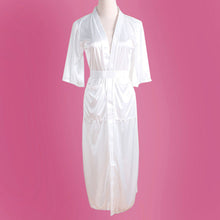 Long Red/White/Black Sexy SILK Kimono Dressing Gown Bath Robe Babydoll Lingerie Nightdress  J4U66