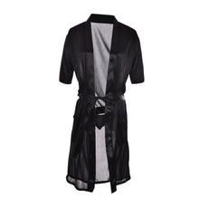 Long Red/White/Black Sexy SILK Kimono Dressing Gown Bath Robe Babydoll Lingerie Nightdress  J4U66