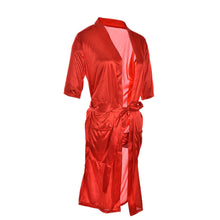 Long Red/White/Black Sexy SILK Kimono Dressing Gown Bath Robe Babydoll Lingerie Nightdress  J4U66