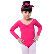 Long Sleeve Leotard Costume Girls Kid Ballet Dance Gymnastics Skating Dancewear L-4XL J4U66