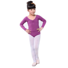Long Sleeve Leotard Costume Girls Kid Ballet Dance Gymnastics Skating Dancewear L-4XL J4U66