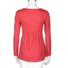 Long Sleeve Women Ladies Blouse Cotton Blend Sexy Casual Shirt Plus Size Women Loose Tops Blusas blouse Pure Color Shirt Top J4U66