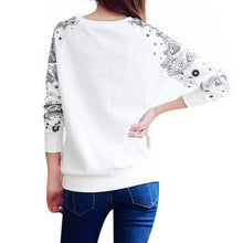 Long Sleeve Women Sweatshirt Pullover Warm Tops Outwear White Blouse J4U66