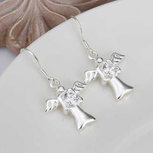 silver plated earing jewelry angle earring for women smte442 J4U66