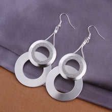 silver plated earing jewelry cute circle earring for women smte322 J4U66