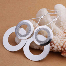 silver plated earing jewelry cute circle earring for women smte322 J4U66