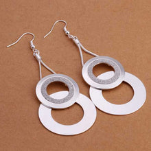silver plated earing jewelry cute circle earring for women smte322 J4U66