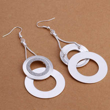 silver plated earing jewelry cute circle earring for women smte322 J4U66