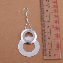 silver plated earing jewelry cute circle earring for women smte322 J4U66
