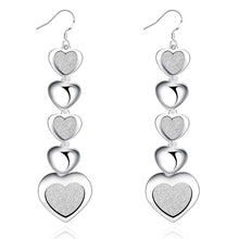 silver plated earing jewelry cute heart earring for women smte321 J4U66