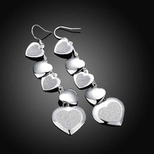 silver plated earing jewelry cute heart earring for women smte321 J4U66