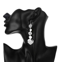 silver plated earing jewelry cute heart earring for women smte321 J4U66