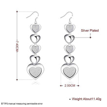 silver plated earing jewelry cute heart earring for women smte321 J4U66