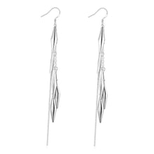 silver plated earing jewelry cute leaf earring for women smte317 J4U66