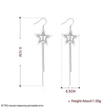 silver plated earing jewelry cute star earring for women smte320 J4U66