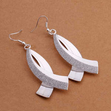 silver plated earing jewelry scimitar sand earring for women smte325 J4U66