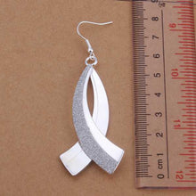 silver plated earing jewelry scimitar sand earring for women smte325 J4U66
