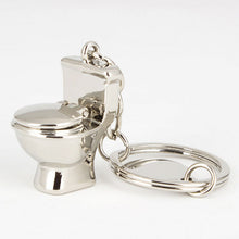 Lovely s Mini Toilet Key Ring Chain Classic 3D Keychain Bathroom Cute Creative Gift trinket  J4U66