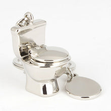 Lovely s Mini Toilet Key Ring Chain Classic 3D Keychain Bathroom Cute Creative Gift trinket  J4U66