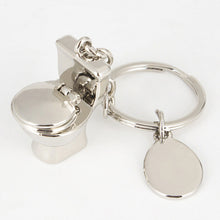 Lovely s Mini Toilet Key Ring Chain Classic 3D Keychain Bathroom Cute Creative Gift trinket  J4U66