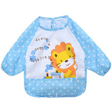 Lovely Boys Girls Baby Letter Print Infant Long Sleeve Anti Wear Waterproof Feeding Shirts Y4 J4U66
