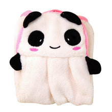Lovely Cartoon Children Hand Dry Towel Kids Kitchen Bathroom Kid Soft Plush Fabric Hang Towels J4U66