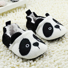 Lovely Cartoon Panda Baby Girls Boy Infant Crochet Knitted Soft Crib Shoes First Walkers 0-18 MonthsJFY66